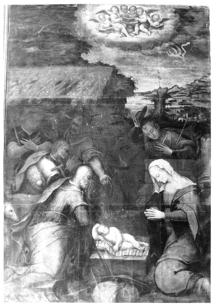 natività di Gesù (dipinto) - ambito marchigiano (sec. XVI)