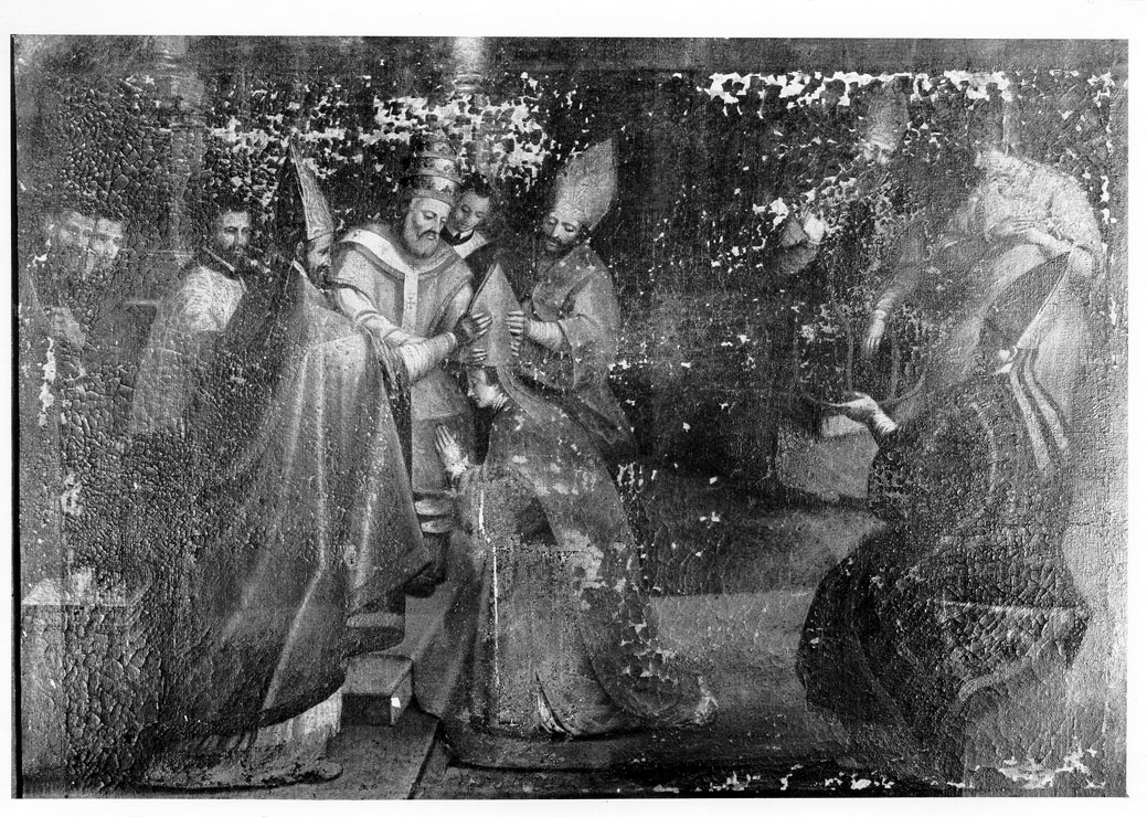 ordinazione episcopale (dipinto) - ambito marchigiano (sec. XVIII)