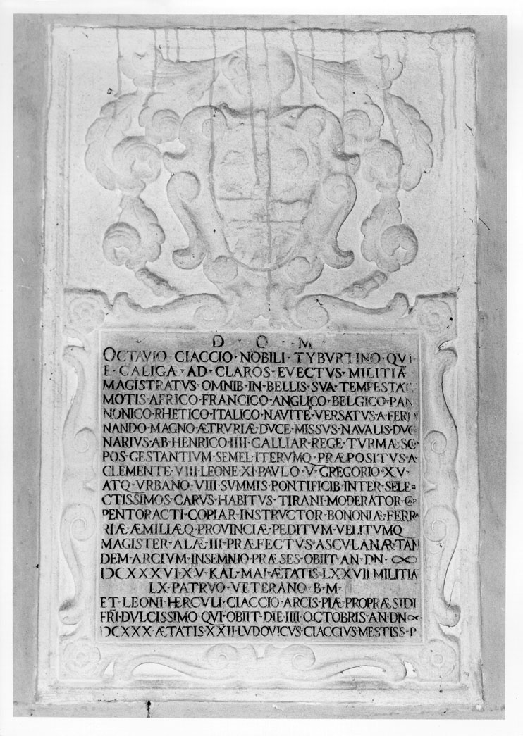 lapide tombale - bottega marchigiana (sec. XVII)