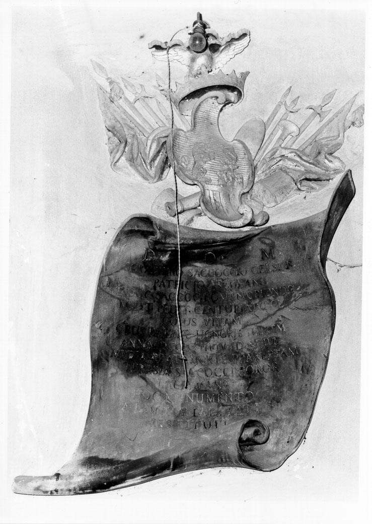 lapide tombale - bottega marchigiana (sec. XVIII)