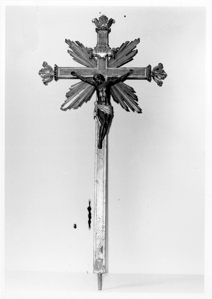croce processionale - bottega marchigiana (seconda metà sec. XVIII)