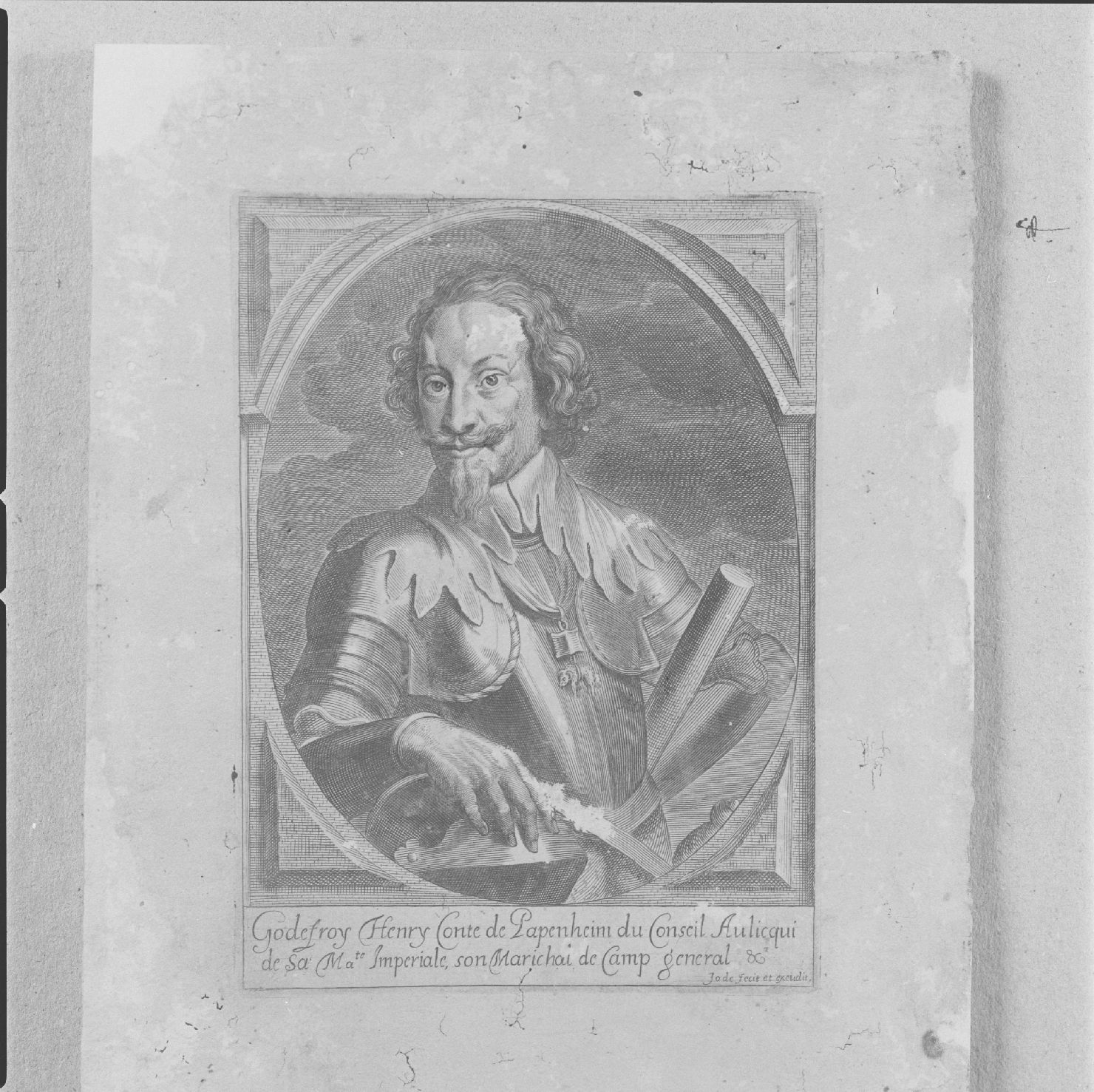 ritratto di Goffredo Enrico di Papenheim (stampa) di Jode Pieter de il Vecchio - ambito fiammingo, ambito fiammingo (prima metà sec. XVII)