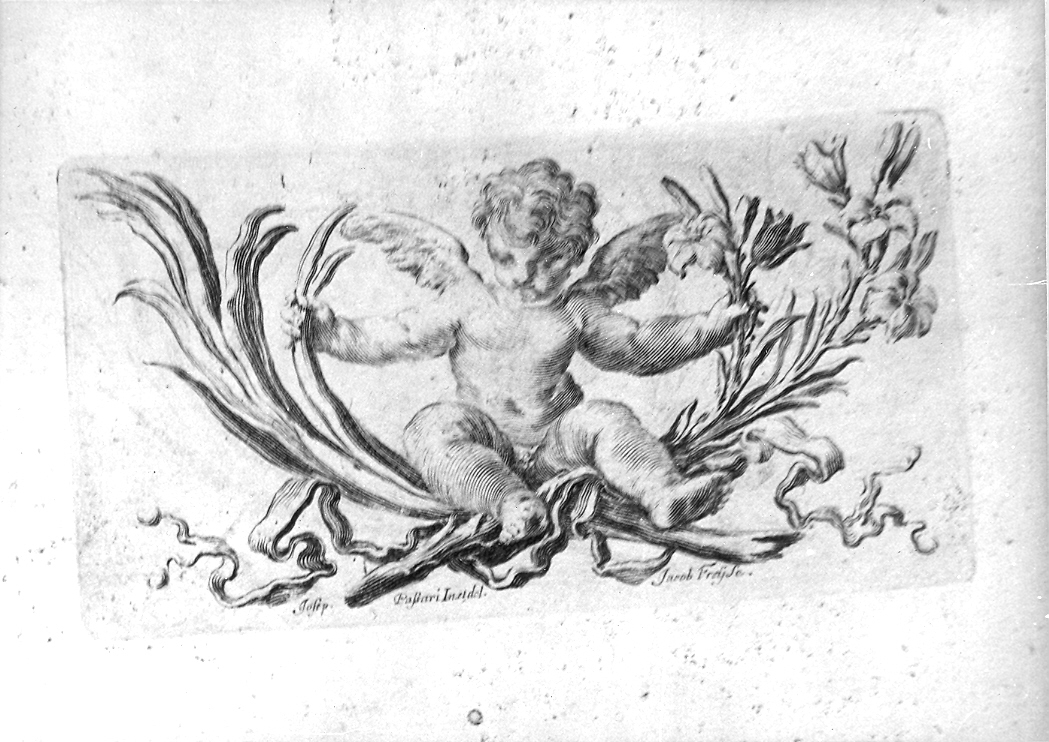 angelo con giglio (stampa) di Frey Jacob, Passeri Giuseppe (sec. XVIII)