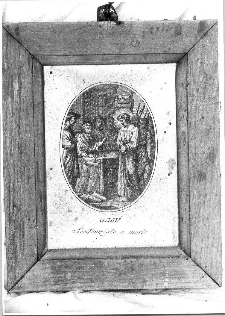 stazioni della via crucis (stampa, serie) di Ghiani Giovanni (fine/inizio secc. XVIII/ XIX)