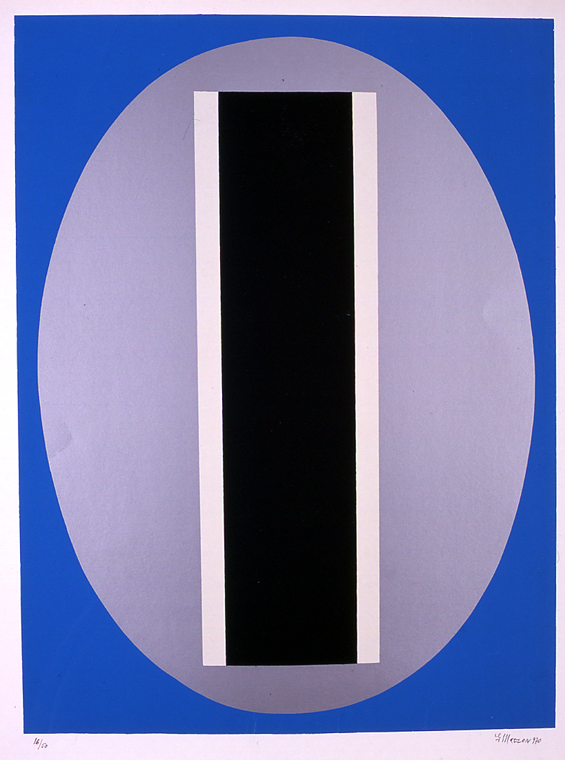 Forme geometriche, motivi astratti (stampa a colori) di Mazzon Galliano (sec. XX)