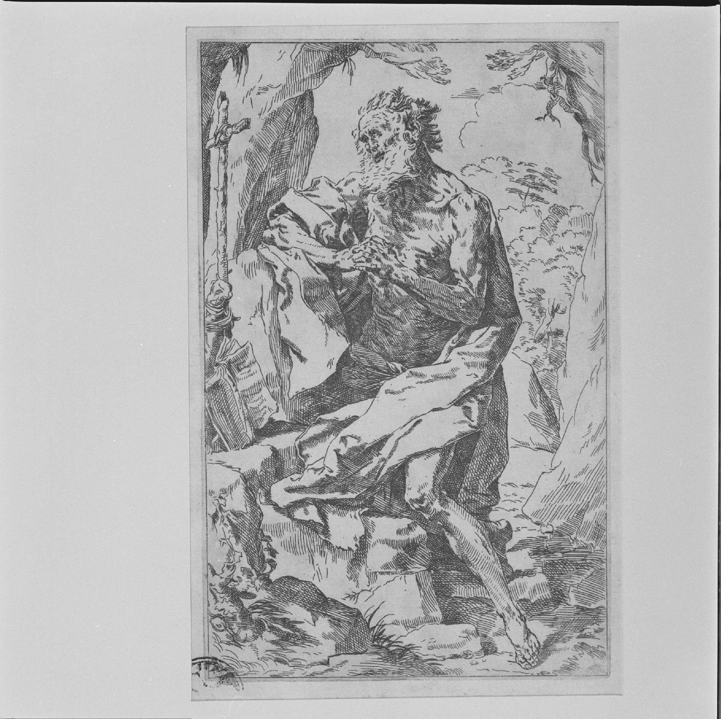 San Girolamo (stampa) di Reni Guido (sec. XVII)