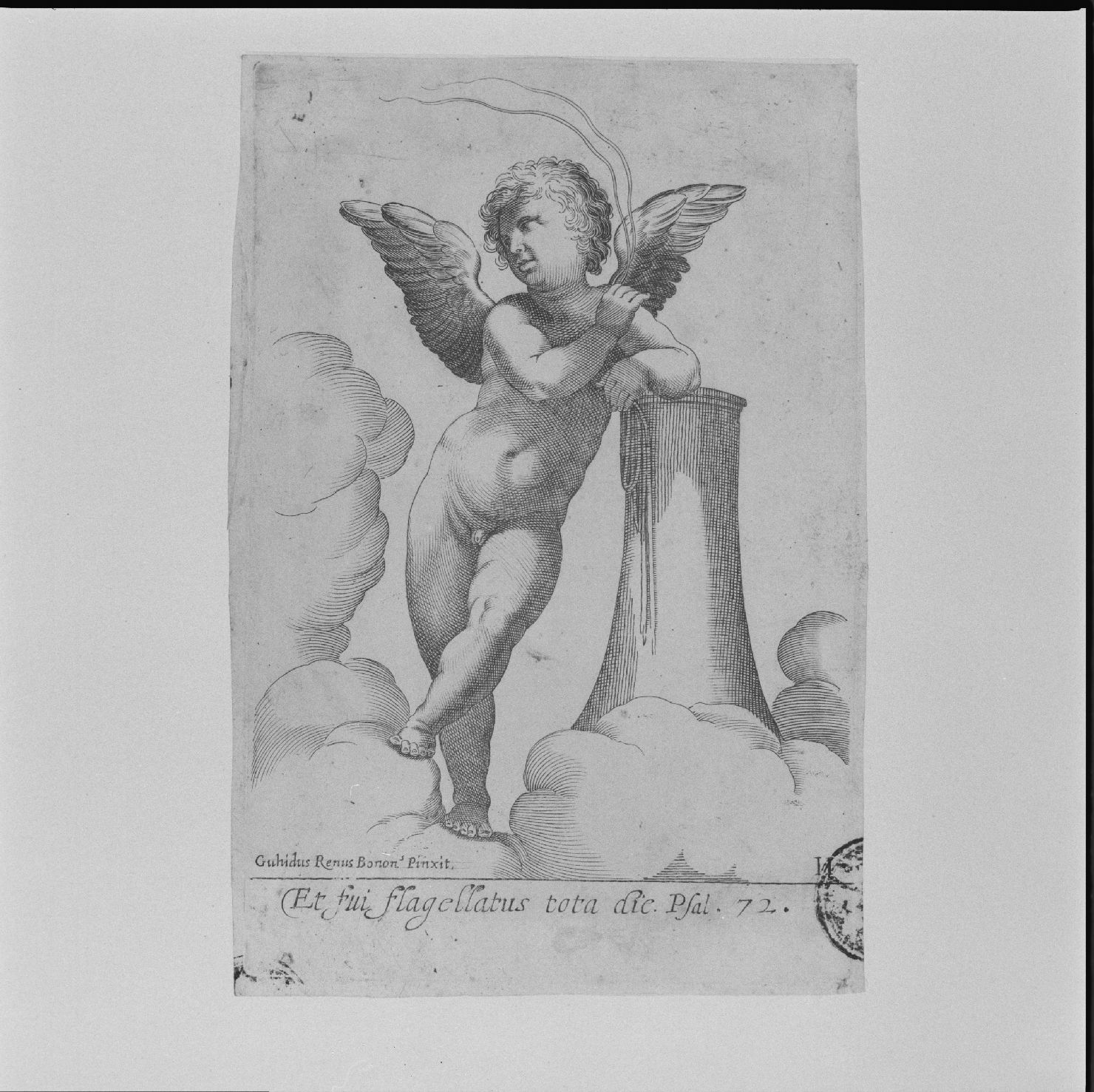 cherubino con verghe (stampa, serie) di Ciamberlano Luca, Reni Guido (prima metà sec. XVII)