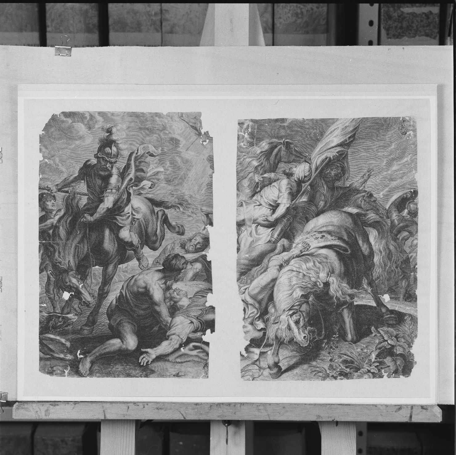 conversione di San Paolo (stampa) di Faudran Jean Baptiste de (attribuito), Rubens Peter Paul (sec. XVII)