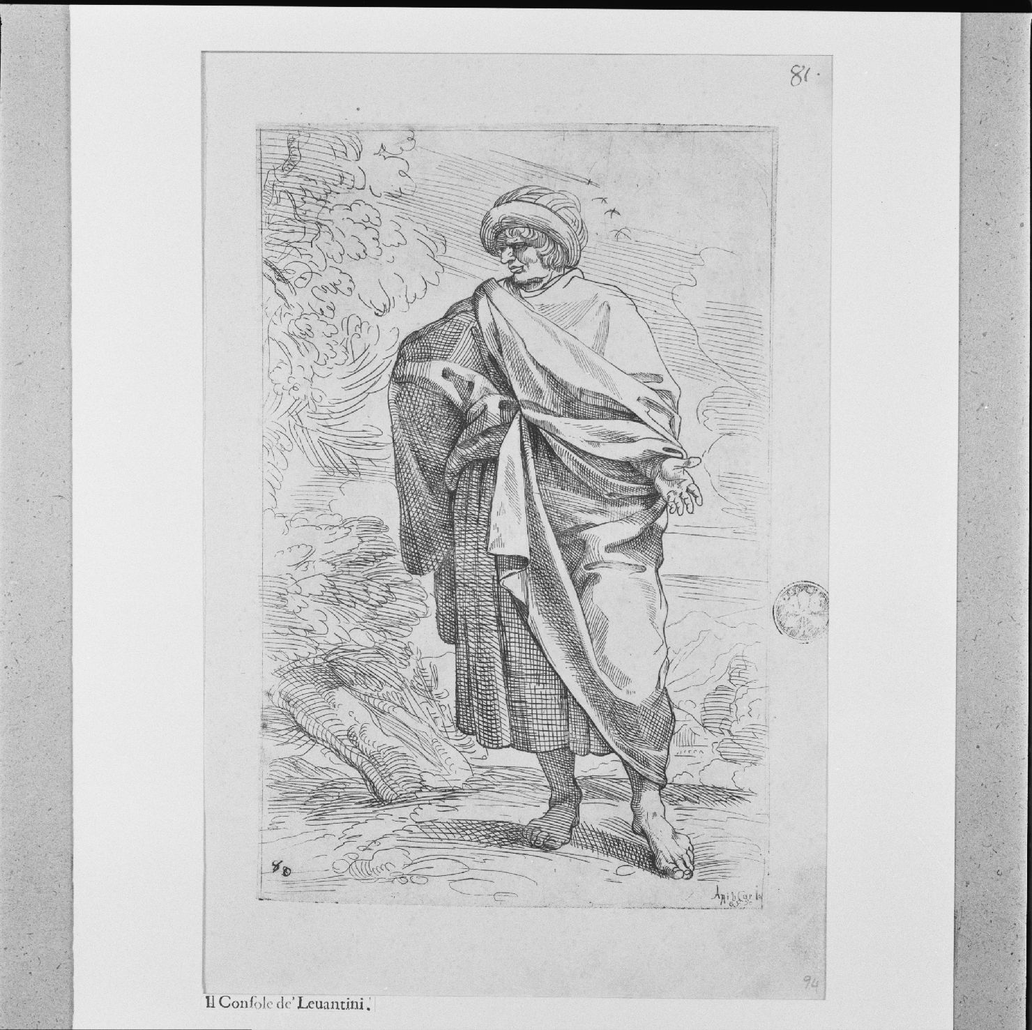 arte per via: pubblico ufficiale (stampa, elemento d'insieme) di Carracci Annibale, Guillain Simon II (sec. XVII)