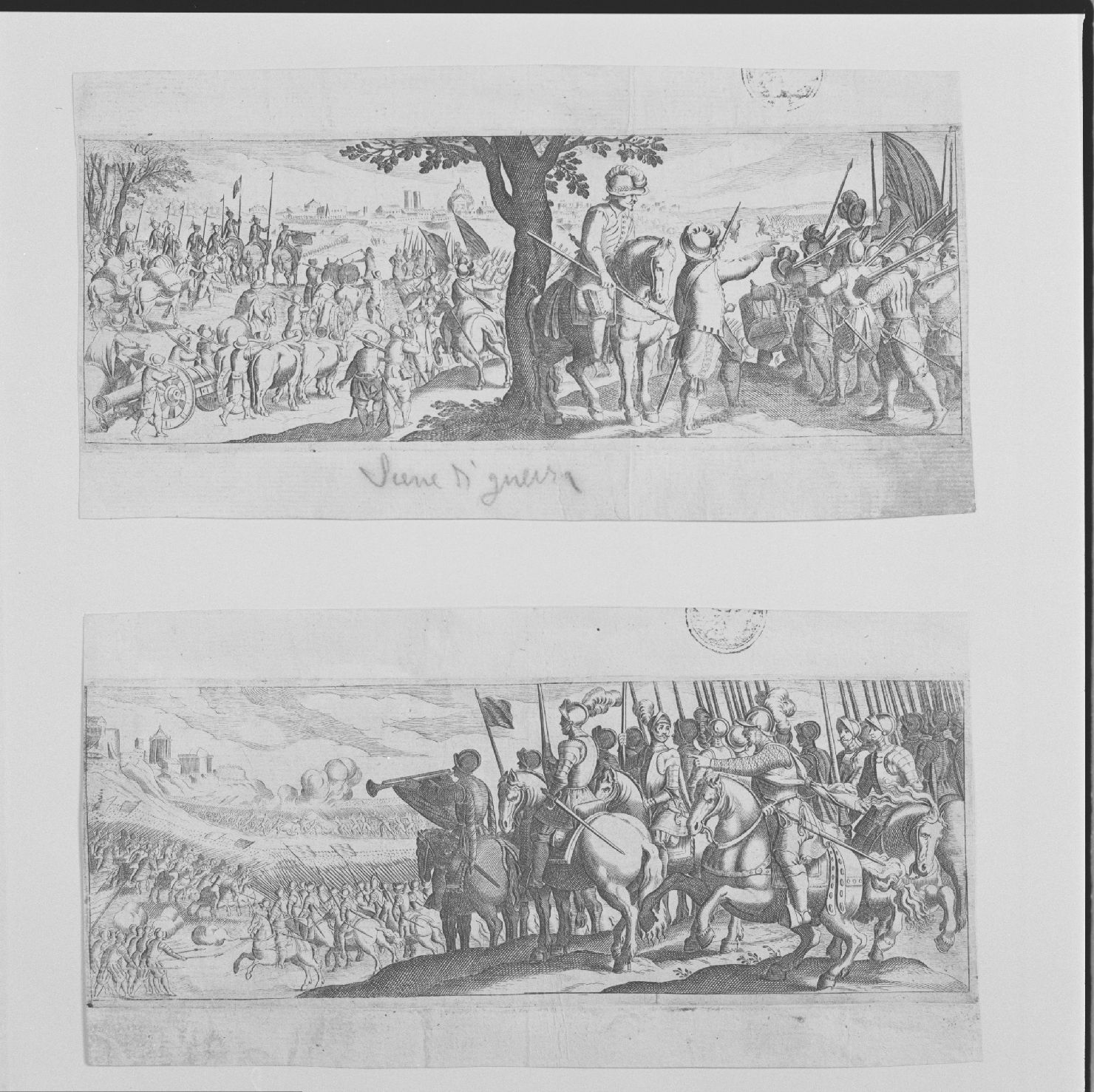scena di battaglia (stampa, elemento d'insieme) di Tempesta Antonio (fine/inizio secc. XVI/ XVII)