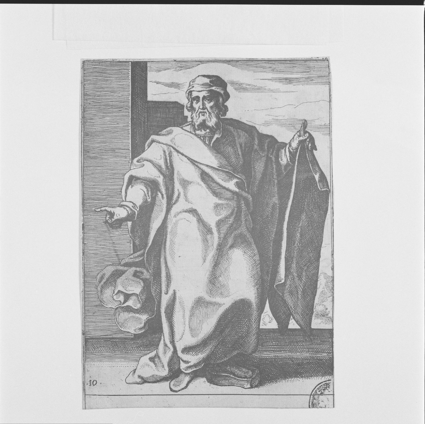 Gioele (stampa, elemento d'insieme) di Schiaminossi Raffaello (sec. XVII)