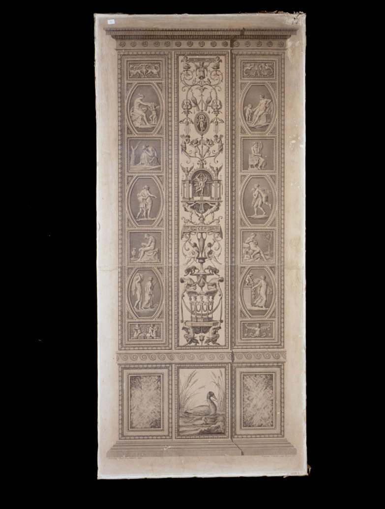 pilastro esterno delle Logge Vaticane (stampa, serie) di Volpato Giovanni, Teseo Ludovico, Giovanni da Udine detto Giovanni Ricamatore (sec. XVIII)