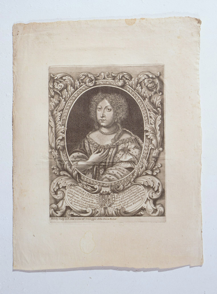 ritratto di Eleonora Maria regina d'Austria (stampa, serie) di Billy Nicolò il Vecchio (prima metà sec. XVIII)