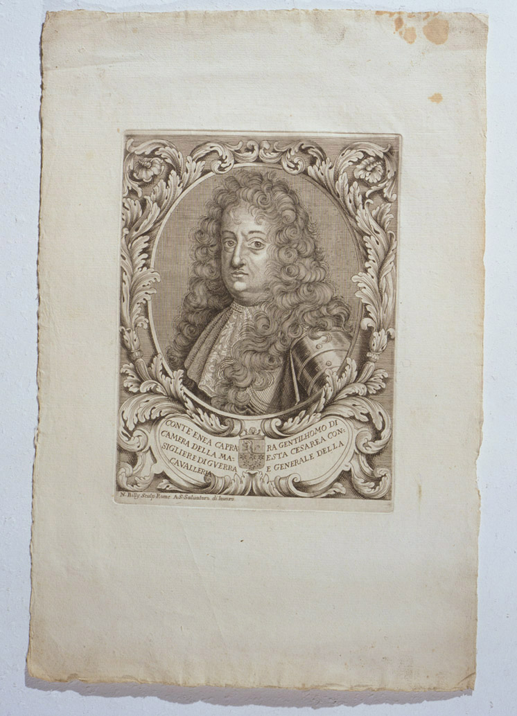 ritratto del Conte Enea Caprara (stampa, serie) di Billy Nicolò il Vecchio (prima metà sec. XVIII)