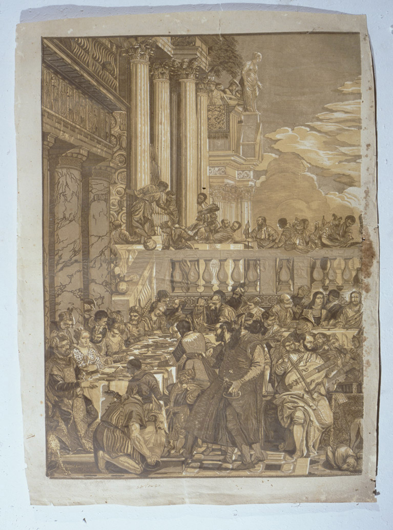 nozze di Cana (stampa, serie) di Jackson John Baptist, Caliari Paolo detto Veronese (sec. XVIII)