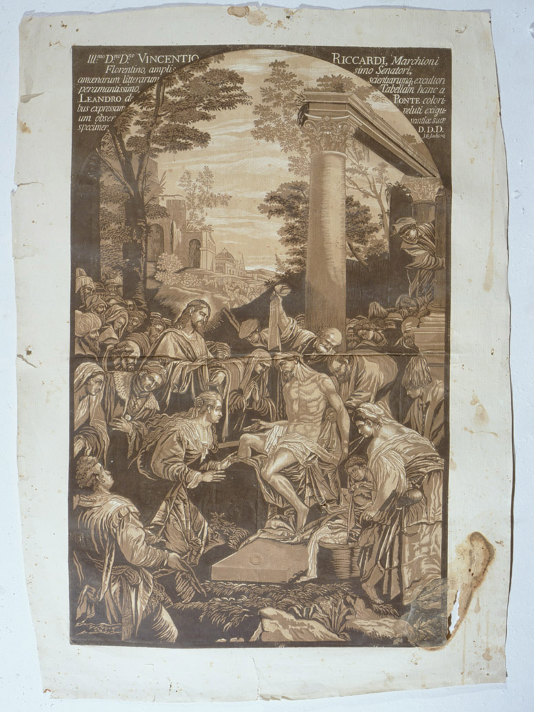 resurrezione di Lazzaro (stampa, serie) di Jackson John Baptist, Robusti Jacopo detto Tintoretto (sec. XVIII)