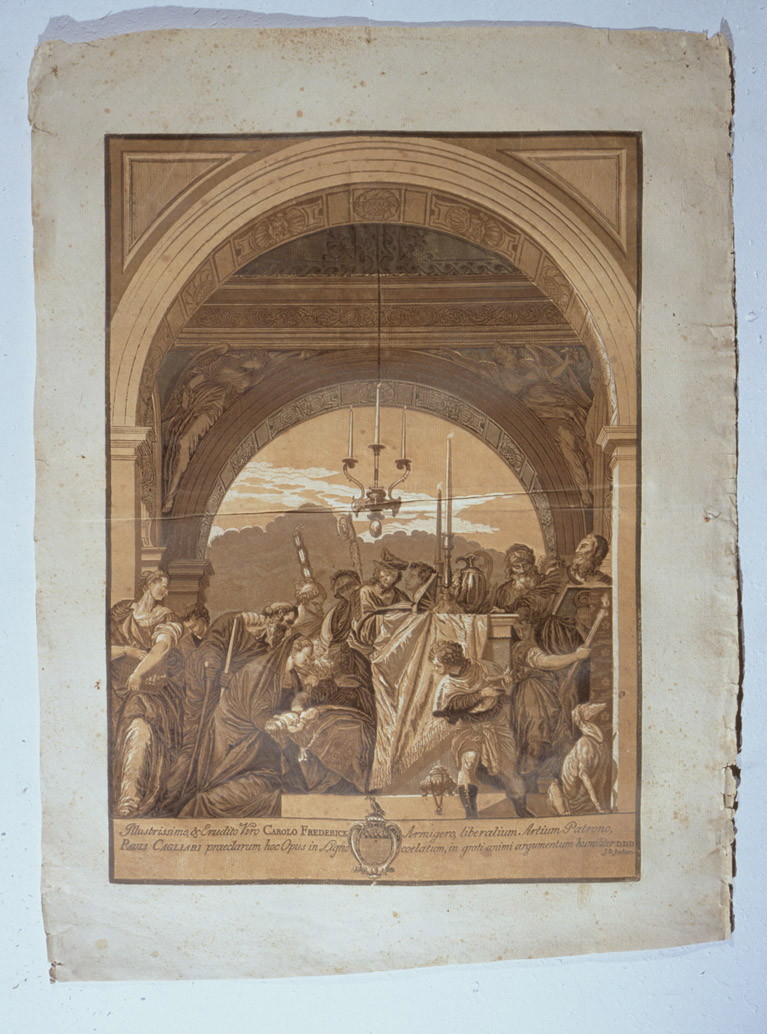 presentazione di Gesù al tempio (stampa, serie) di Jackson John Baptist, Caliari Paolo detto Veronese (sec. XVIII)