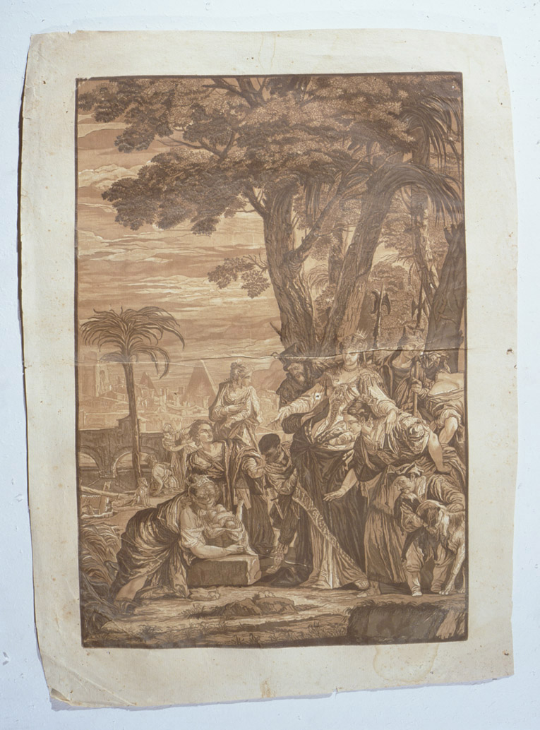 Mosè salvato dalle acque (stampa, serie) di Jackson John Baptist, Ricci Sebastiano (sec. XVIII)