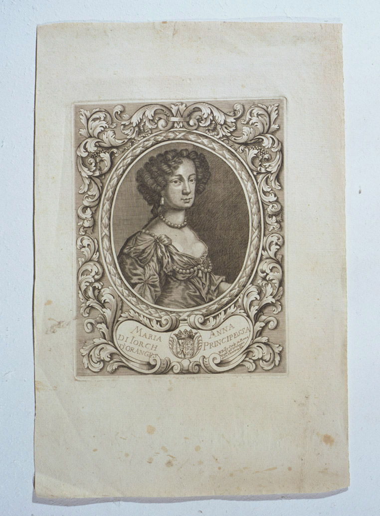 ritratto di Maria Anna di Iorch Principessa d'Orange (stampa, serie) di Billy Nicolò il Vecchio (prima metà sec. XVIII)