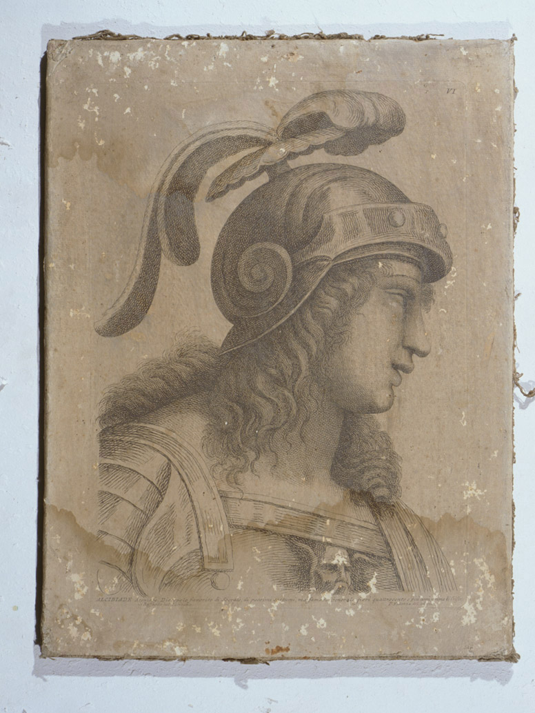 testa di Alcibiade (stampa, serie) di Fidanza Paolo, Sanzio Raffaello (sec. XVIII)