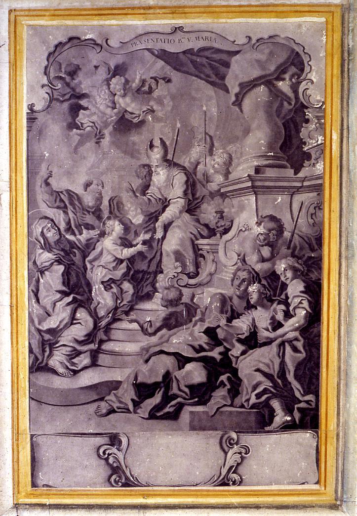 presentazione di Maria Vergine al Tempio (stampa, stampa composita) di Haid Johann Lorentz (sec. XVIII)