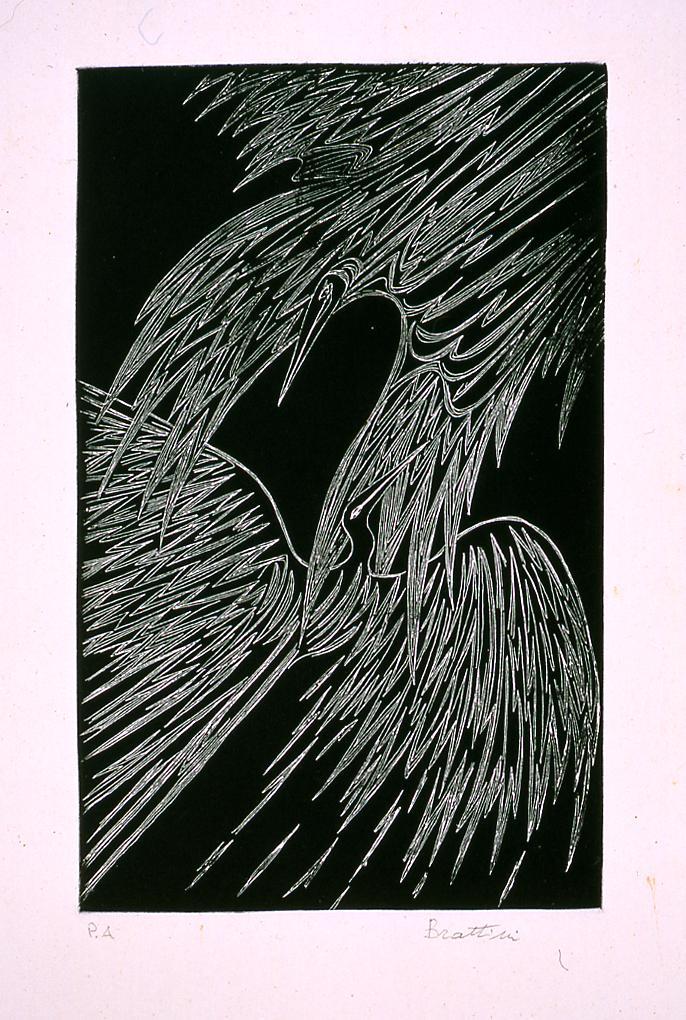 uccelli (stampa) di Brattini Mauro (sec. XX)