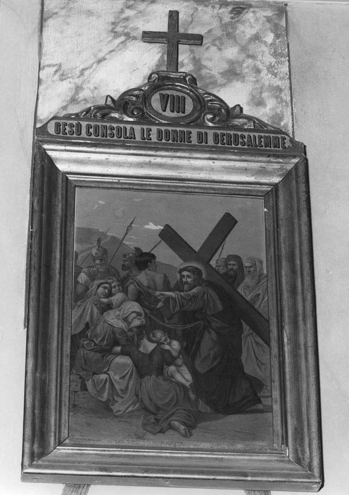 stazione XIV: Gesù deposto nel sepolcro (stampa, elemento d'insieme) - ambito marchigiano (primo quarto sec. XX)