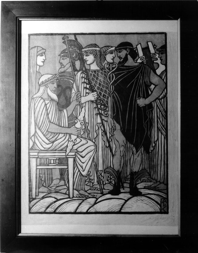 scena mitologica (stampa) di De Carolis Adolfo (sec. XX)