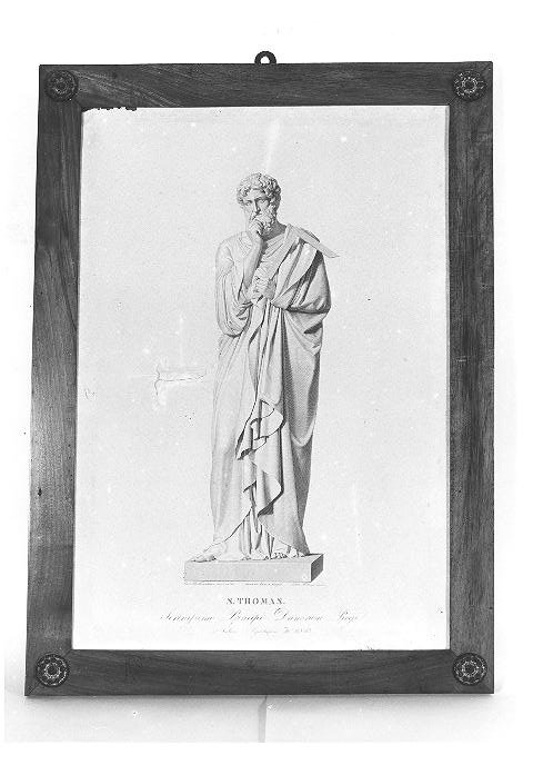 San Tommaso apostolo (stampa) di Thorwaldsen Bertel (sec. XIX)