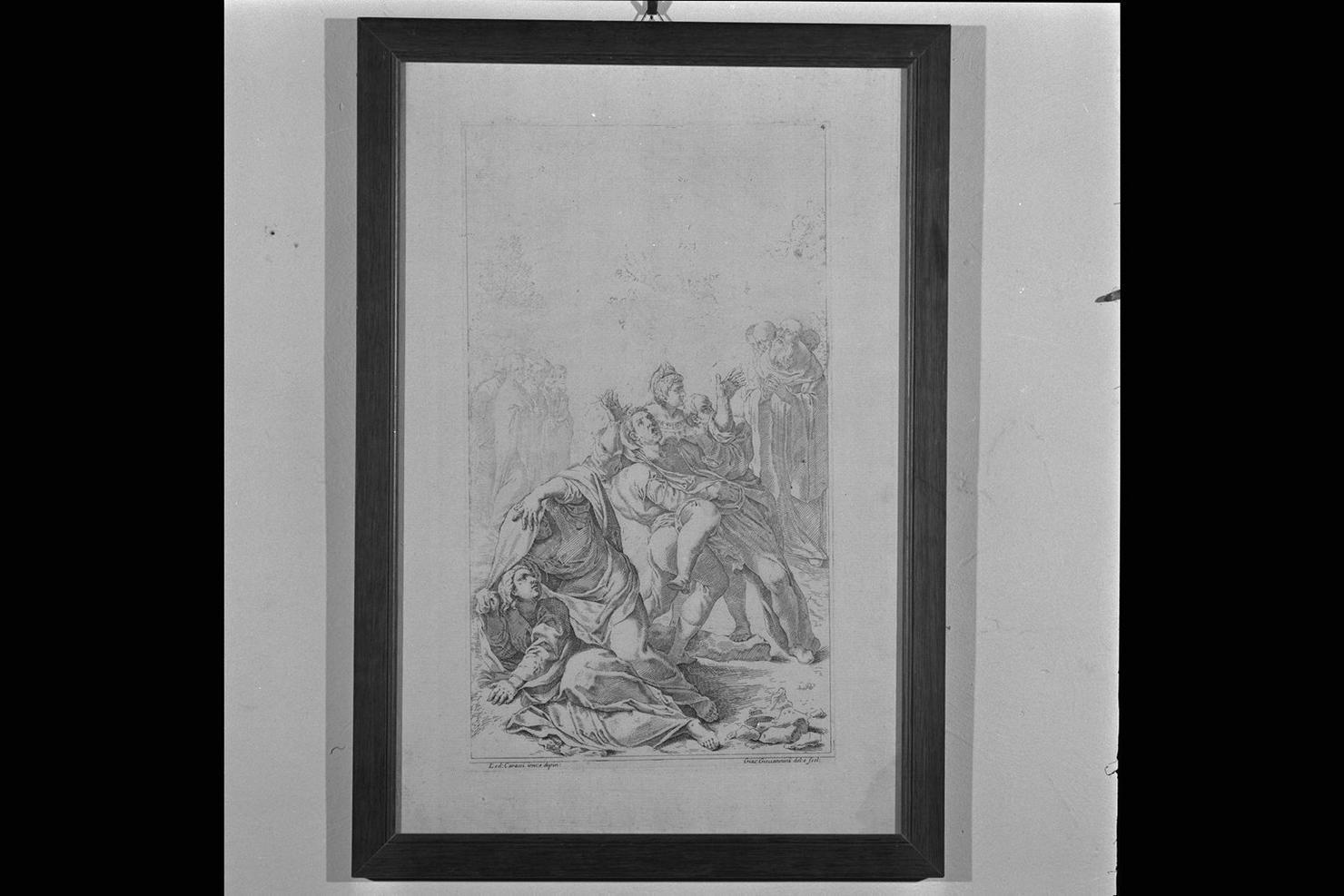 Santo (stampa) di Giovannini Giacomo, Carracci Ludovico (secc. XVII/ XVIII)