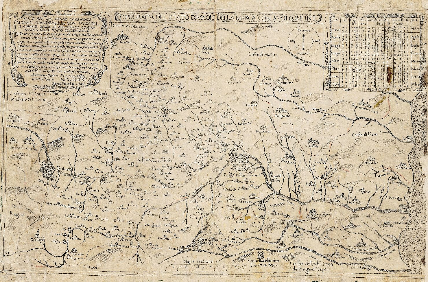 Marca con cartina geografica sale
