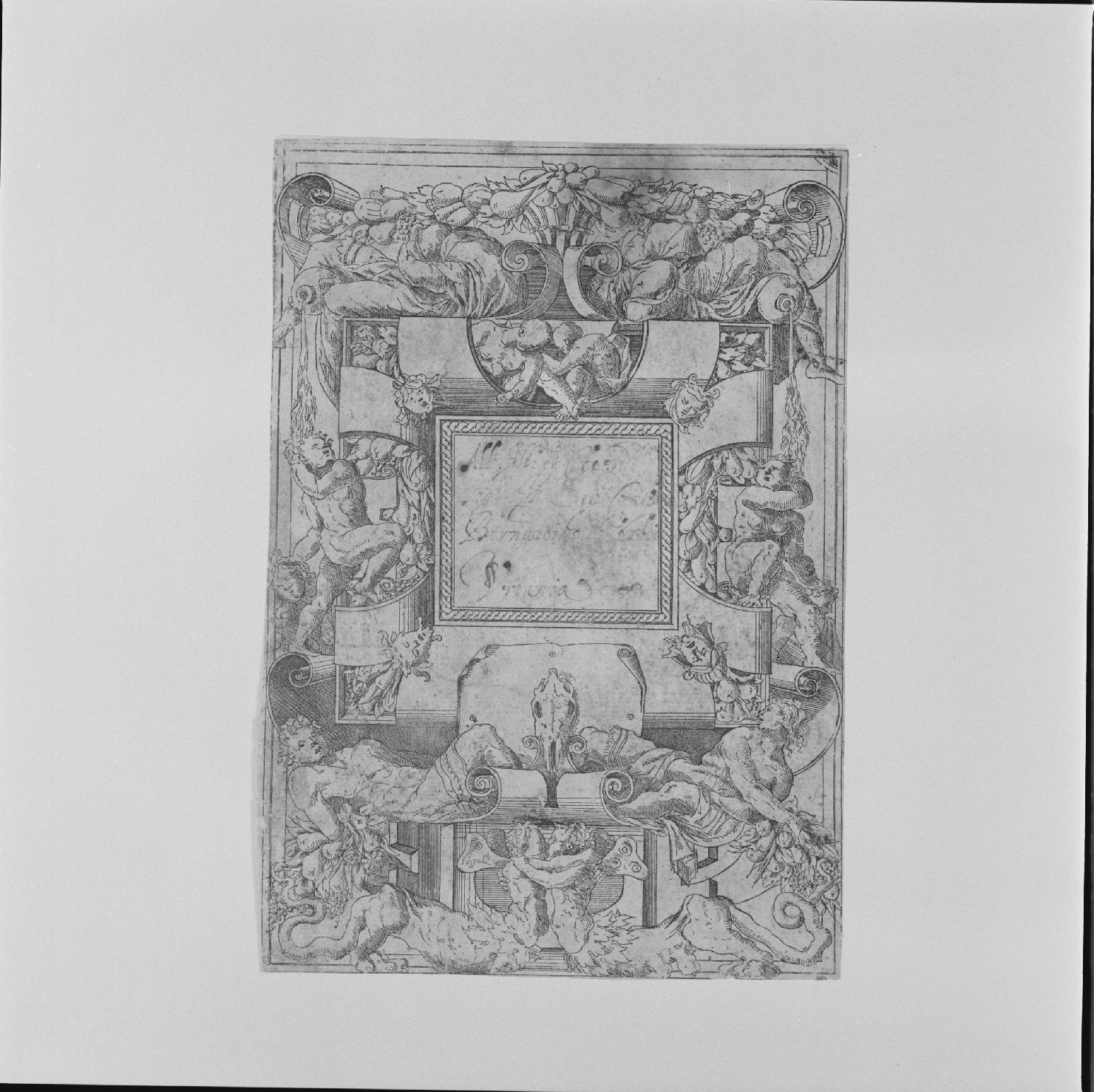 motivi decorativi a grottesche (stampa) di Tibaldi Pellegrino (secc. XVI/ XVII)