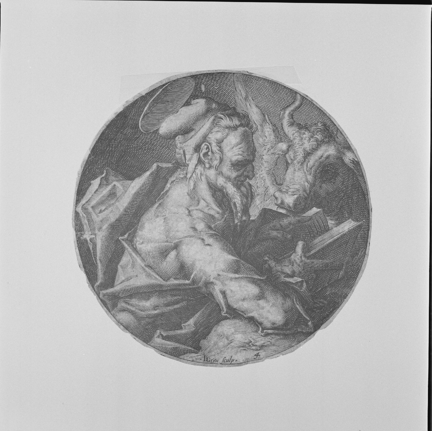 San Luca (stampa) di Gheyn Jacques II van de, Goltzius Hendrick (secc. XVI/ XVII)