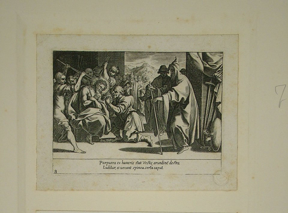 Cristo deriso (stampa, elemento d'insieme) - ambito Italia centrale (primo quarto sec. XVII)