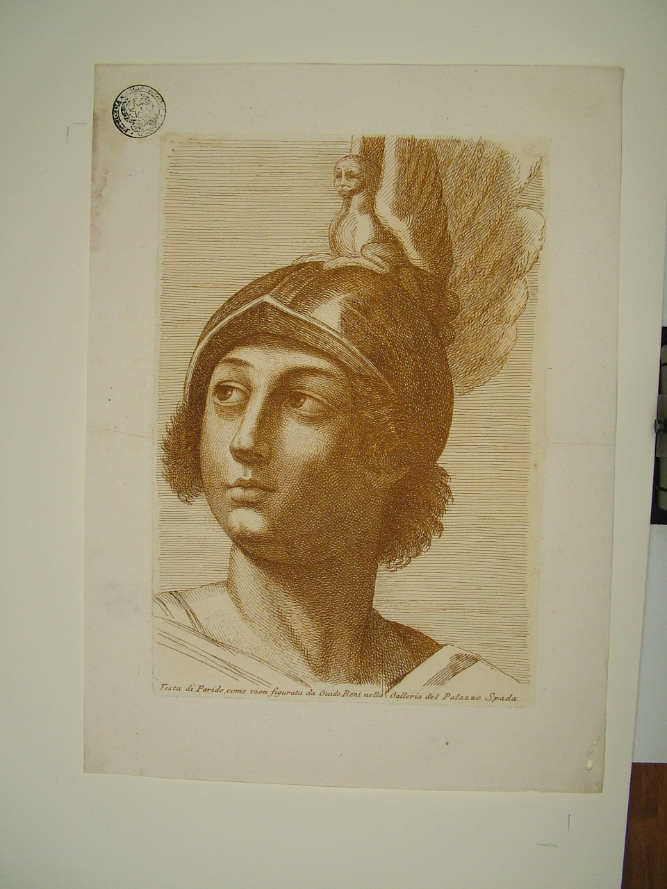 Paride (stampa, elemento d'insieme) di Reni Guido (attribuito), Fidanza Paolo (attribuito) (terzo quarto sec. XVIII)