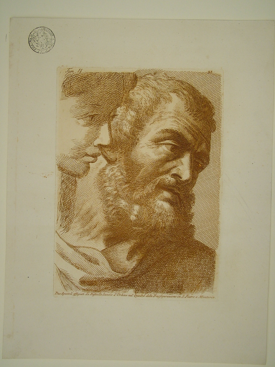 apostoli (stampa, elemento d'insieme) di Sanzio Raffaello (attribuito), Fidanza Paolo (attribuito) (terzo quarto sec. XVIII)
