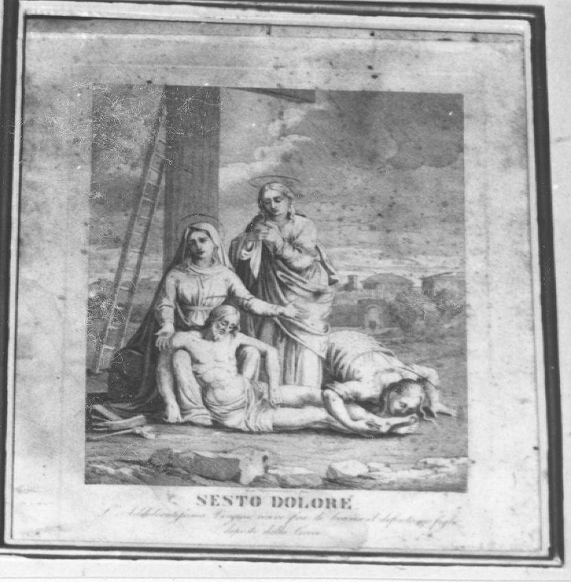 Sette Dolori della Madonna (disegno) - ambito marchigiano (sec. XIX)