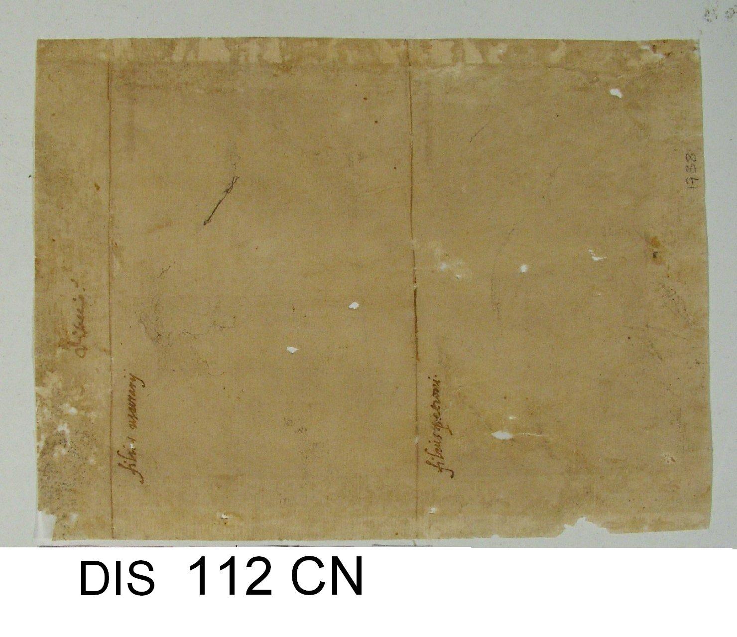 figura maschile (disegno) di Cimatori Antonio (attribuito) (secc. XVI/ XVII)