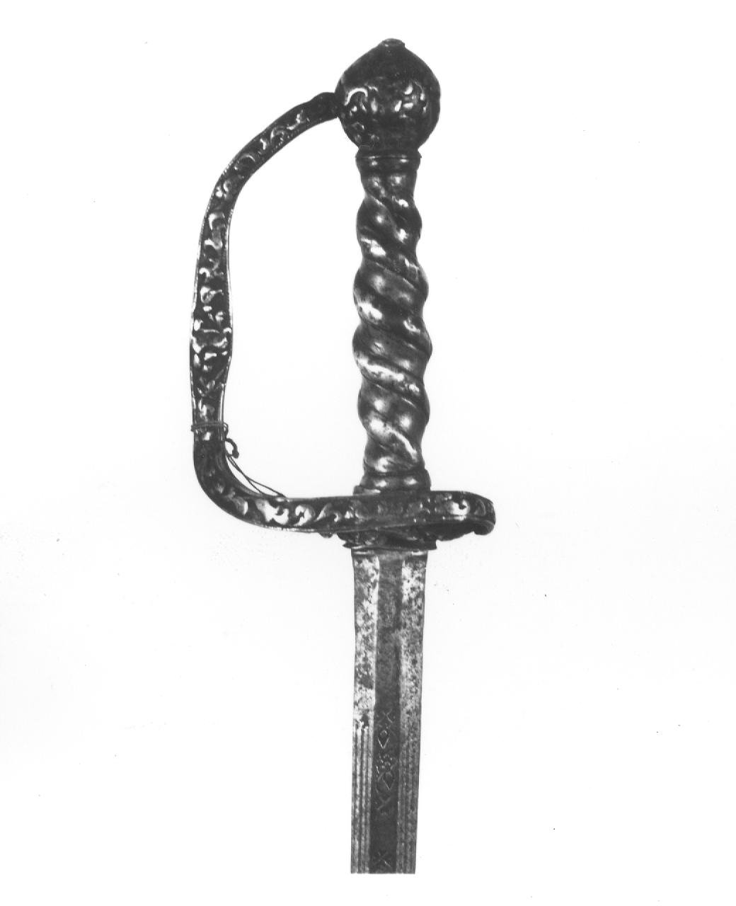 spada da lato - bottega tedesca (sec. XVII)