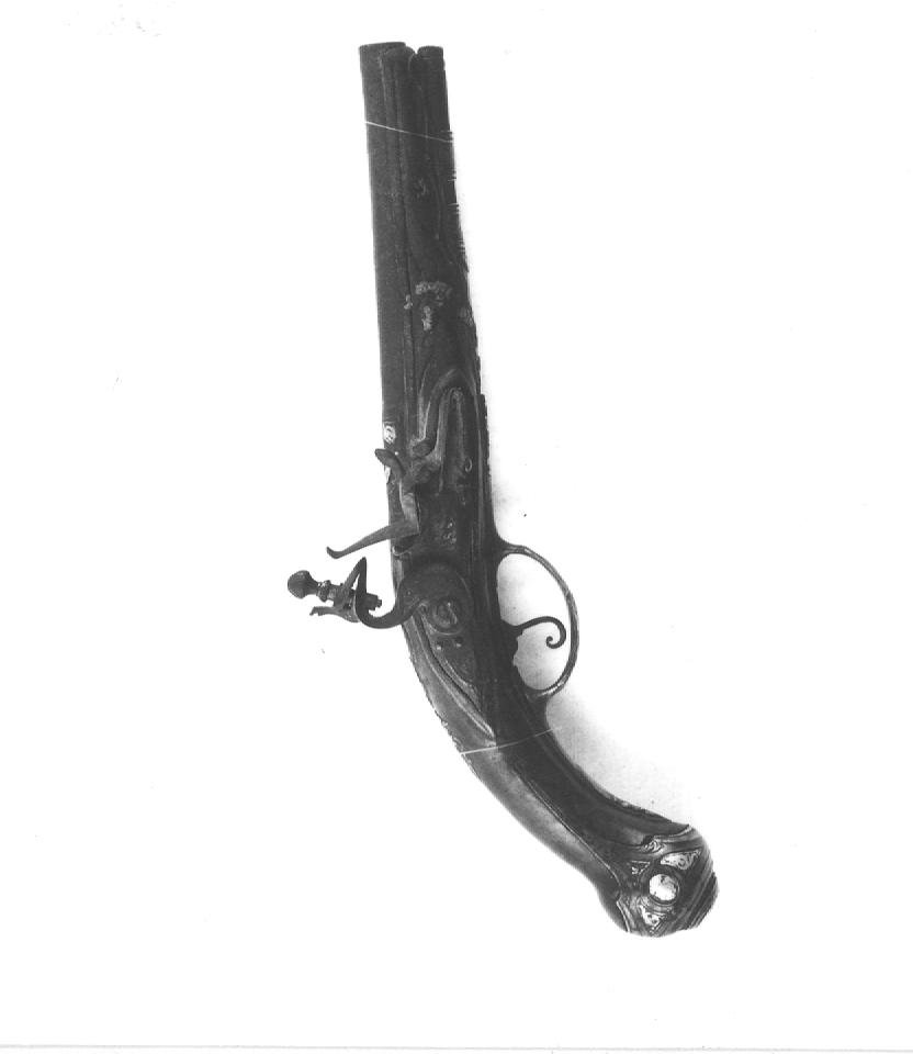 pistola a pietra focaia - bottega bresciana (seconda metà sec. XVIII)