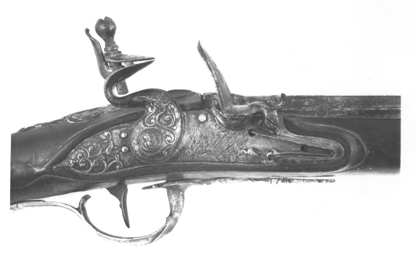 archibugio - a pietra focaia - bottega italiana (metà sec. XVIII)