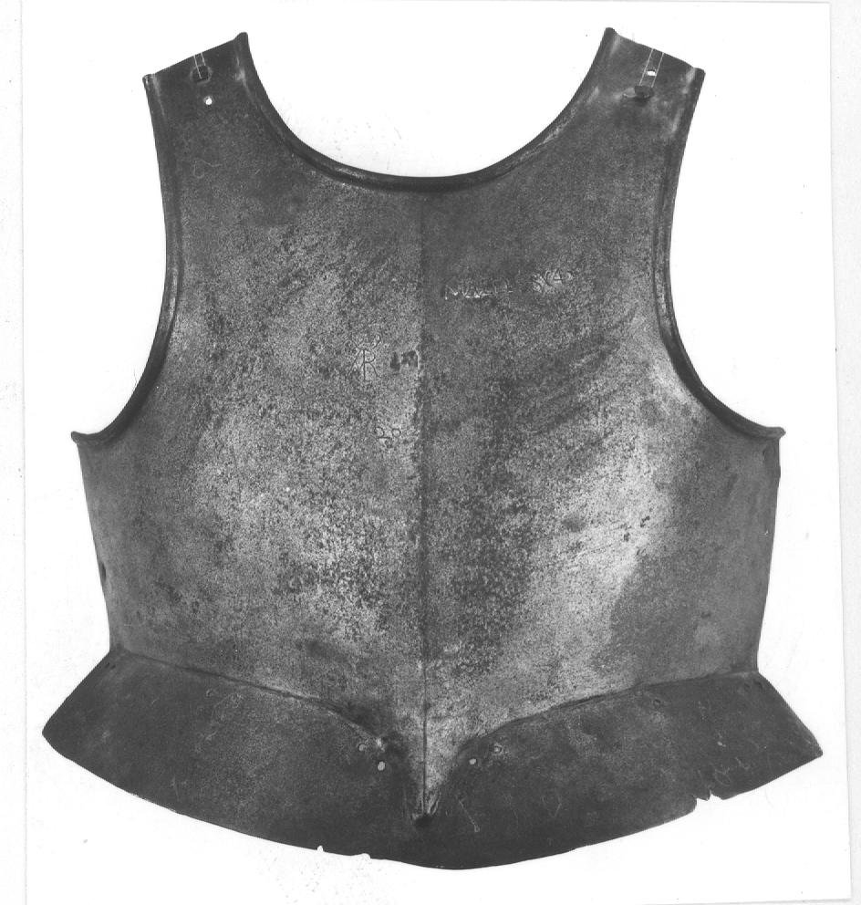 panziera d'armatura - bottega italiana (sec. XVII)