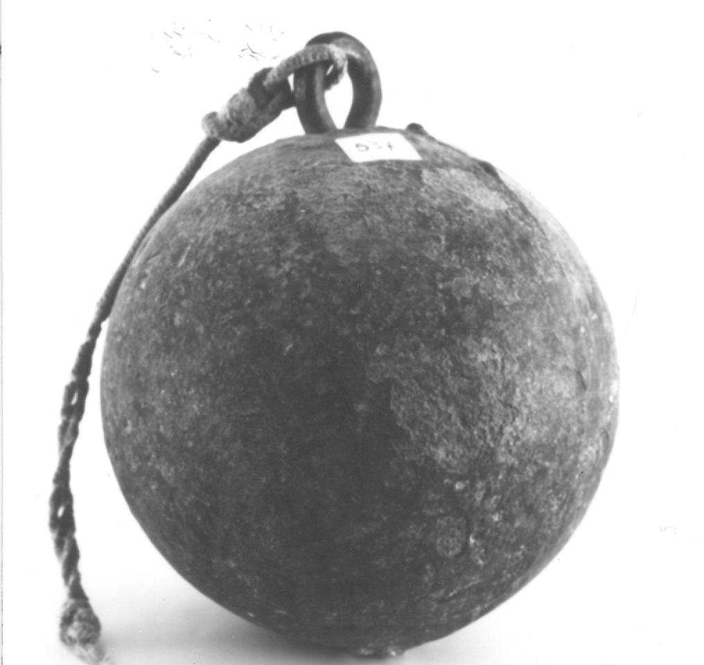 palla da cannone - bottega europea (sec. XVII)