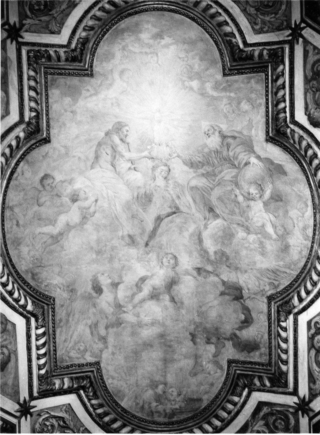 incoronazione di Maria Vergine (dipinto murale, elemento d'insieme) di Amantini Tommaso (sec. XVII)