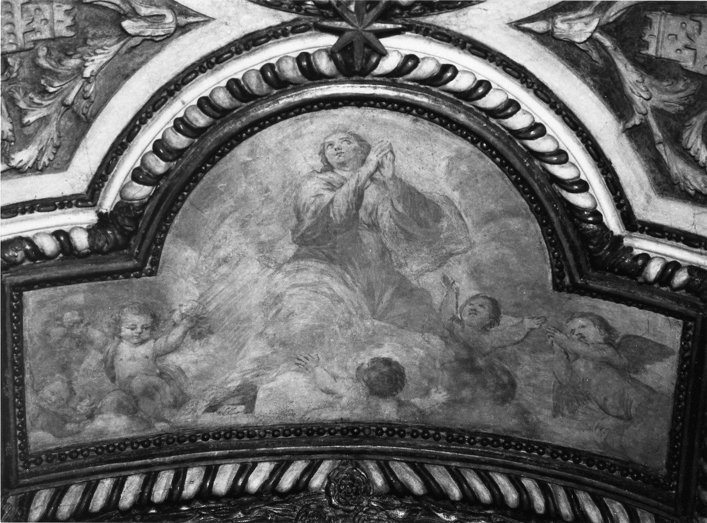 Madonna Assunta (dipinto murale, elemento d'insieme) di Amantini Tommaso (sec. XVII)