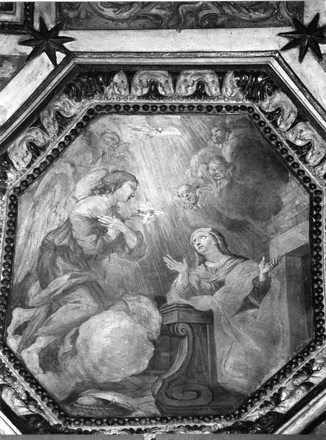 Annunciazione (dipinto murale, elemento d'insieme) di Amantini Tommaso (sec. XVII)