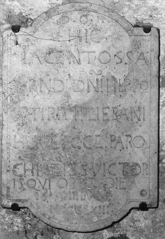 lapide commemorativa - ambito ascolano (terzo quarto sec. XVIII)