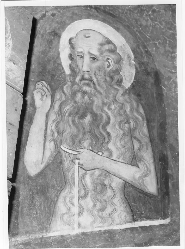 Santo eremita, Santo eremita (dipinto murale, ciclo) - ambito marchigiano (sec. XV)