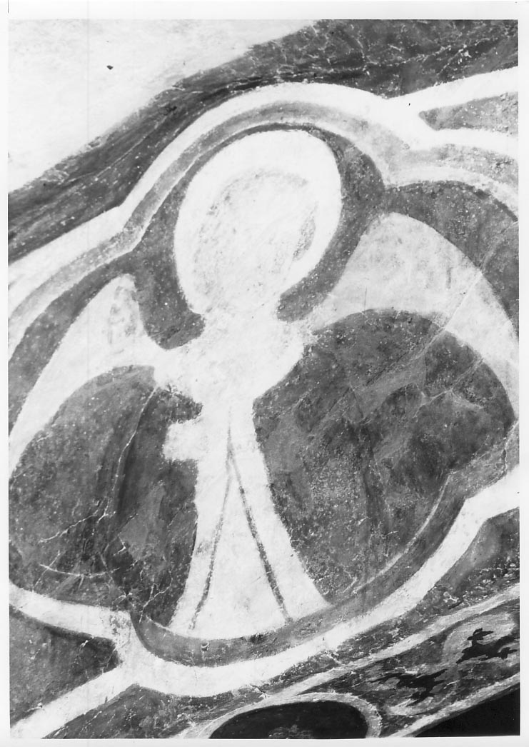 Figura di Santo, Santo (dipinto murale, ciclo) - ambito marchigiano (fine/inizio secc. XIV/ XV)