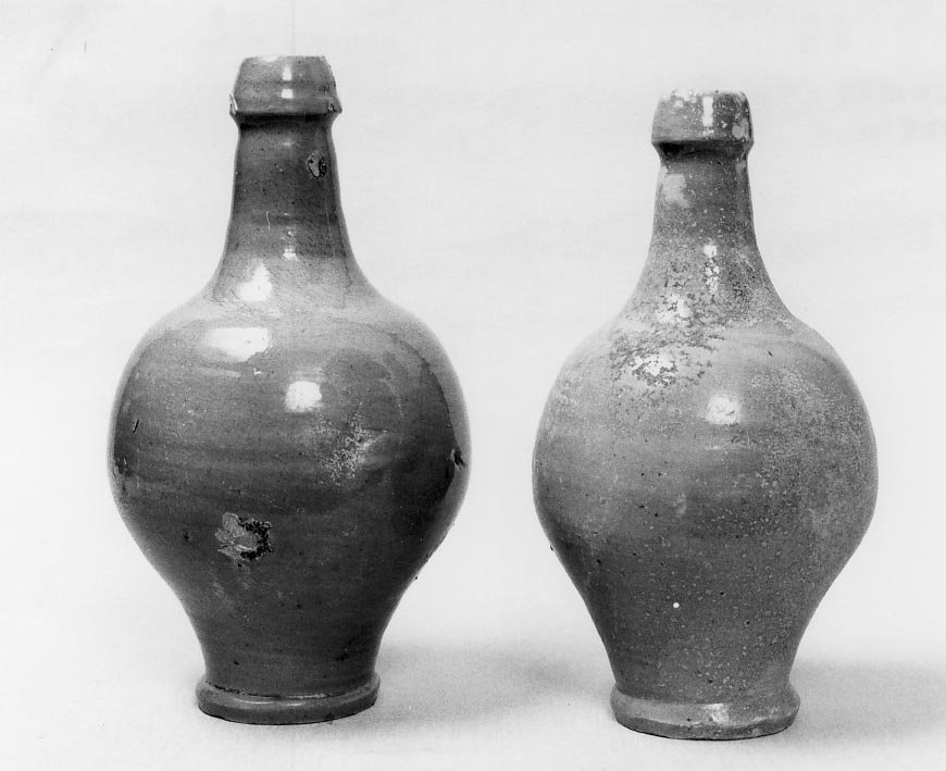 bottiglia, serie - manifattura tedesca (secc. XVIII/ XIX)